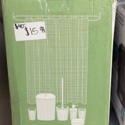 Clara Clark Bathroom Essentials Set – 20 Piece Bamboo Accessories