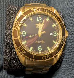 Invicta Automatic Diver Watch Gold Tone