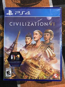 PS4 Sid Meier’s Civilization VI (6) play station 4 new in original plastic. 