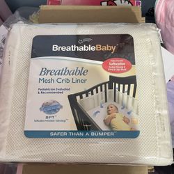 Breathable Baby Mesh Crib Liner 