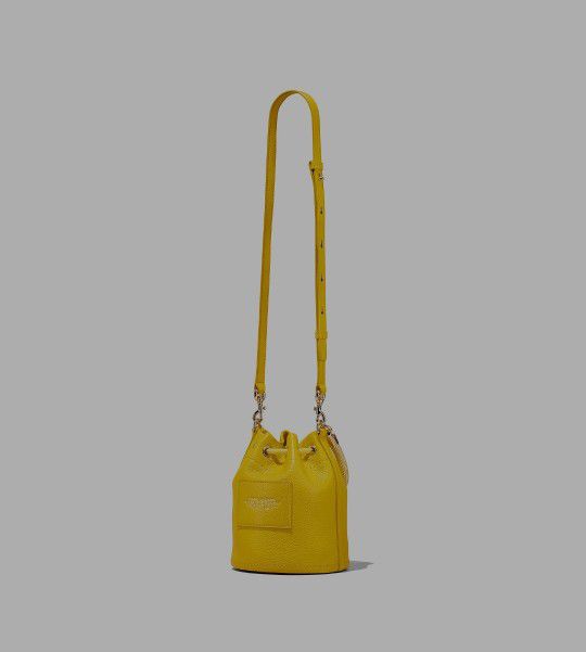 Marc Jacobs Leather Sun Yellow Bucket Bag