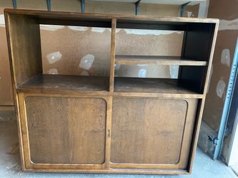 Vintage Wooden Display Cabinet