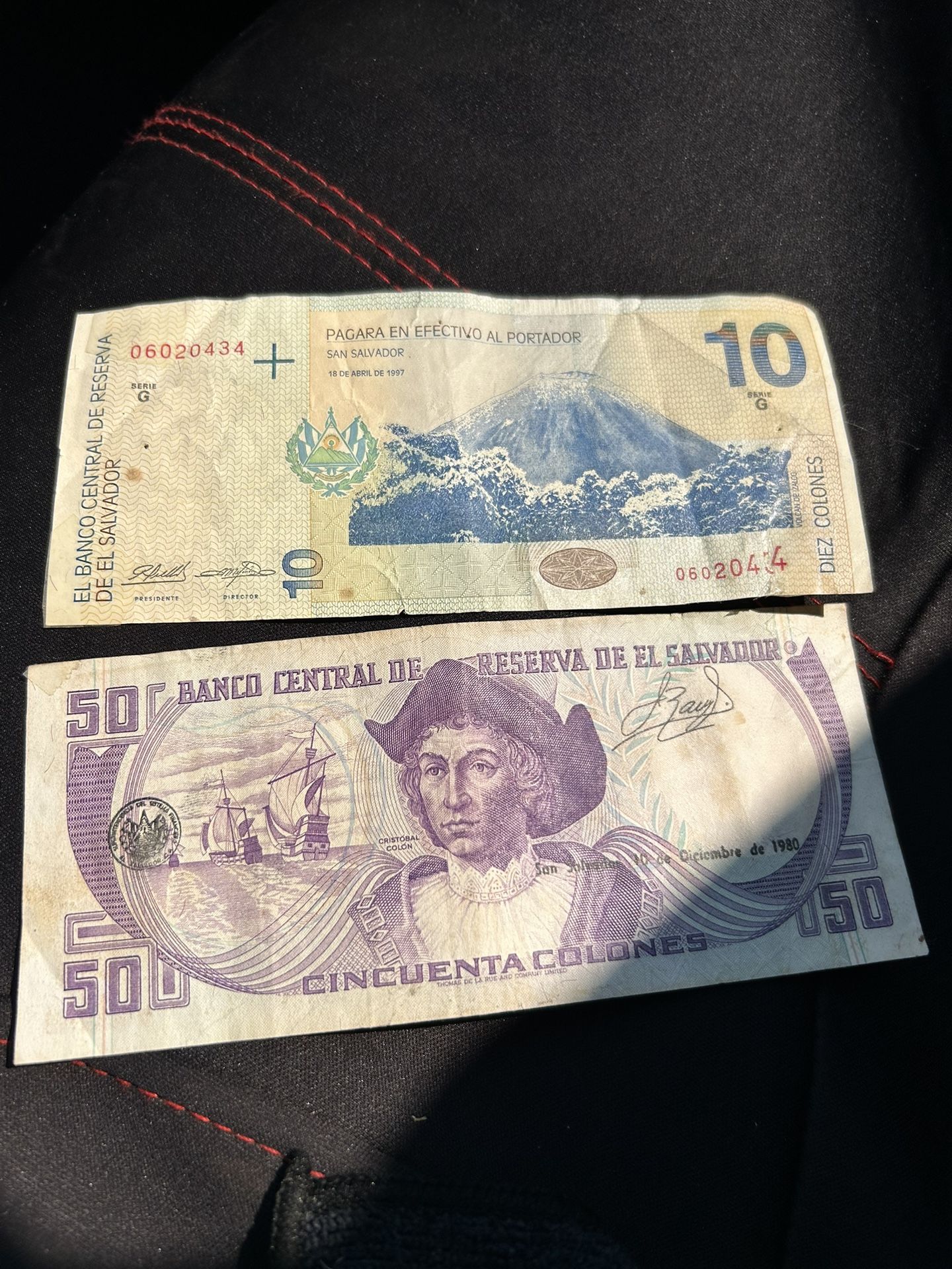 Billetes Del Salvador Antiguos