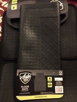 Auto Drive 4PC Universal Floor Mats Black - All Weather Protection. Make sure your vehicle looks as good as the day you bought it and keep the interio