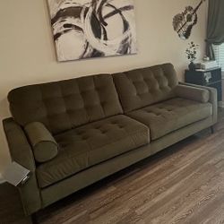 Beautiful Olive Green Couch 