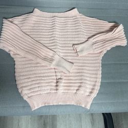 Cute Pink Knitted Sweater Fall Winter Médium Girly