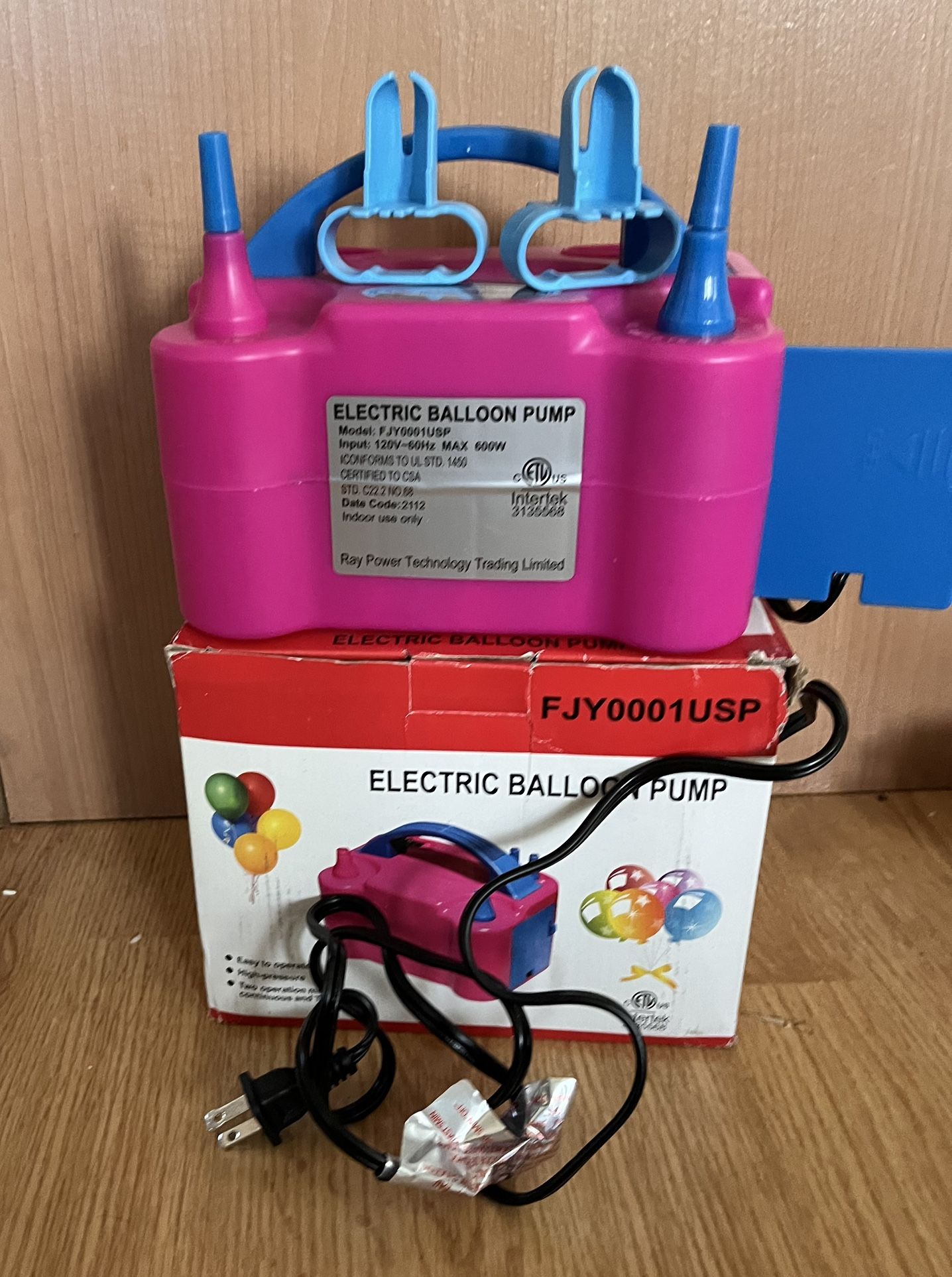 Electric Balloon Pump With Bonus Foil Balloons And Accessories