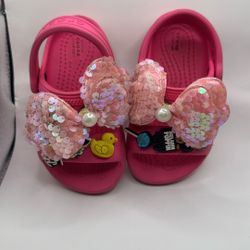 Hot Pink Toddler Crocs