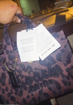Coach Canvas Cargo Tote