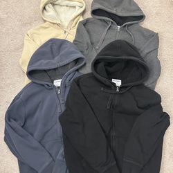 4 Men’s Old Navy Sherpa Lined ZipUp Hoodies
