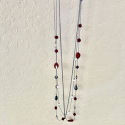 NEW Red Layered Necklace
