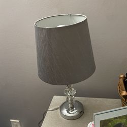 Beautiful Gray Crystal Lamps 