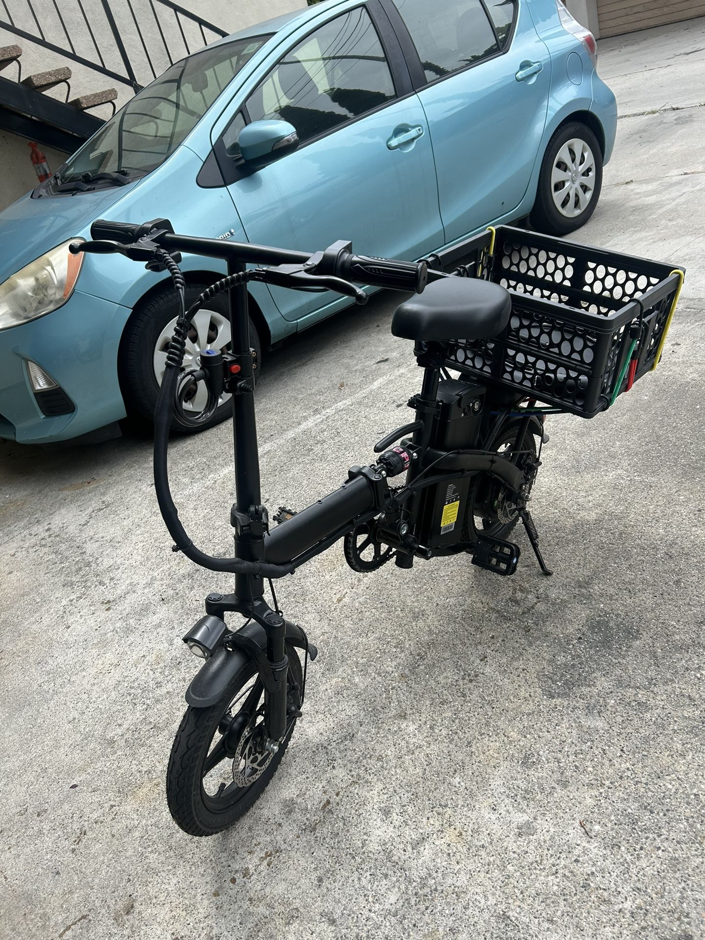 Electric Bike for Adults,Ebike,14" Folding Ebike, Electric Bicycle with 450W Motor, 576Wh 12Ah Removable Battery, 20+ Miles,20 Mph,Multi-Shock Absorpt
