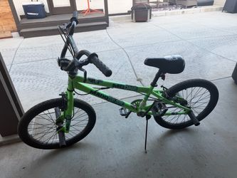 freestyle bmx bikes 20 inch boys/girls neon green bicycle.