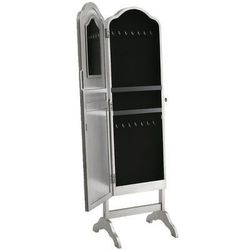Pier 1 Hayworth silver mirrored jewelry armoire