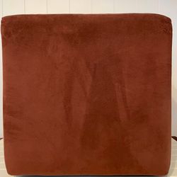 Maroon/saharan Brown Ottoman 