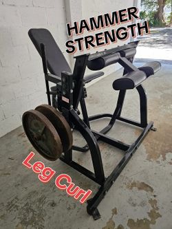 $600 Free Weights Setx4 + Hammer Strength Plate Loaded Seated Leg Curl for $850. Miami. Delivery fee.  Professional-grade Hammer Strength seated leg c