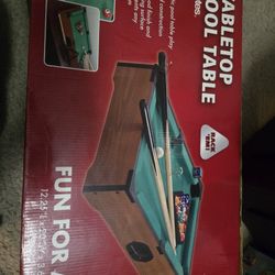 Tabletop Pool Table 