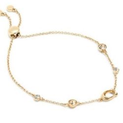 New! Coach Signature Crystal Slider Bracelet