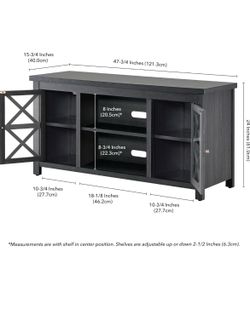 Charcoal tv stand