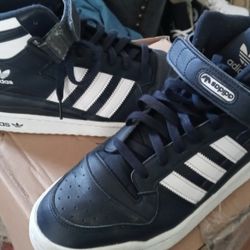 adidas mens original Forum 84 -GY672 blue and white size 12 