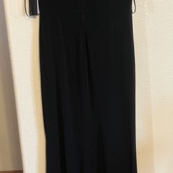 Macys Black long Slit Dress 