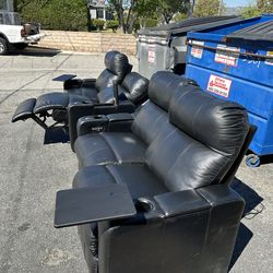 Octane Turbo XL700 2-Seater Bonded Leather Home Theater Seating set $900 OBO