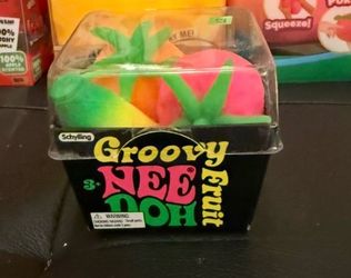 Schylling Groovy Nee Doh Fruit Squeeze Toy