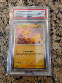 Pikachu 051 Pokémon Day 2026 PSA10