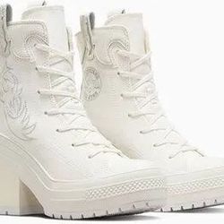 Converse Chuck 70 De Luxe Heel Western Hi Platform, A10335C Multi Sizes Vi White