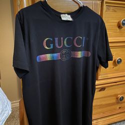Black Gucci Logo Shirt (Extra Large)