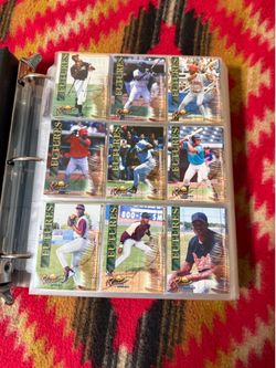 Baseball cards and football