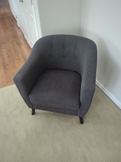 Dark Grey upholstered chair