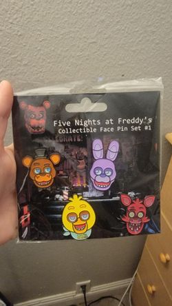Five Nights at Freddy's Collectible Face Pin Set #1