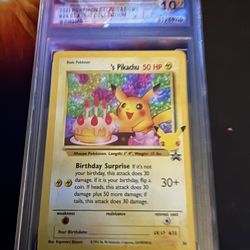 Birthday Pikachu DSG 10 Gem Mint 