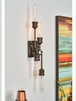 4-Light Vintage Industrial Wall Sconce, $15- Add Rustic Charm to Your Bathroom Vanity