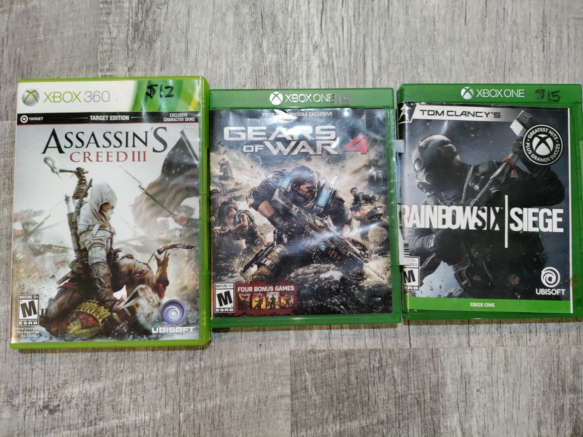 Xbox One, PS4, And Xbox 360 Games 