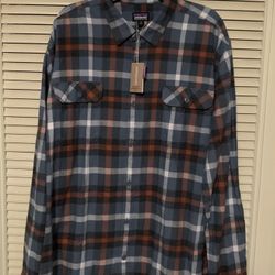 Patagonia Long Sleeve Flannel Men’s Xxl New