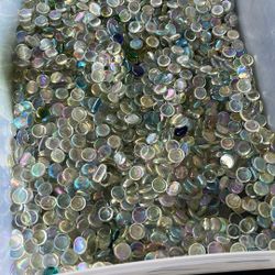 Glass Flat Gemstone Vase Fillers. 20 Lbs.