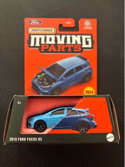 2024 Matchbox Moving Parts 2018 Ford Focus RS Blue New