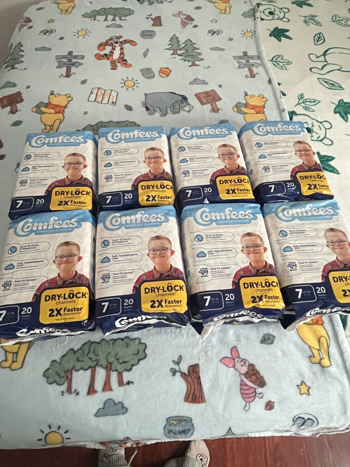 Comfees Diapers Size 7 Count Of 160 