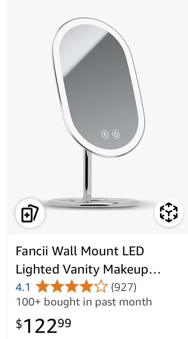 Fancii Wall Mount LED Lighted Vanity Makeup Mirror