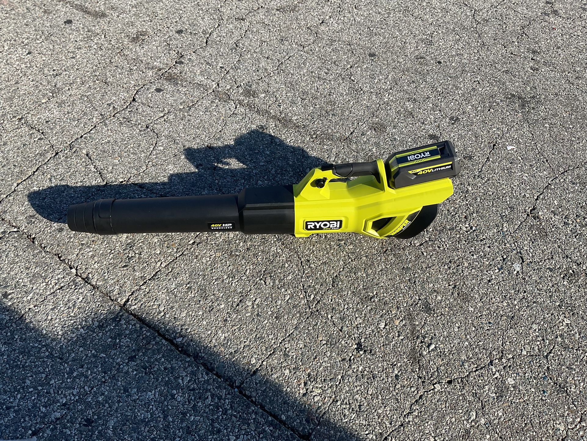 Ryobi 40 Volt Whisper Blower Kit With Battery Nd Charger $125