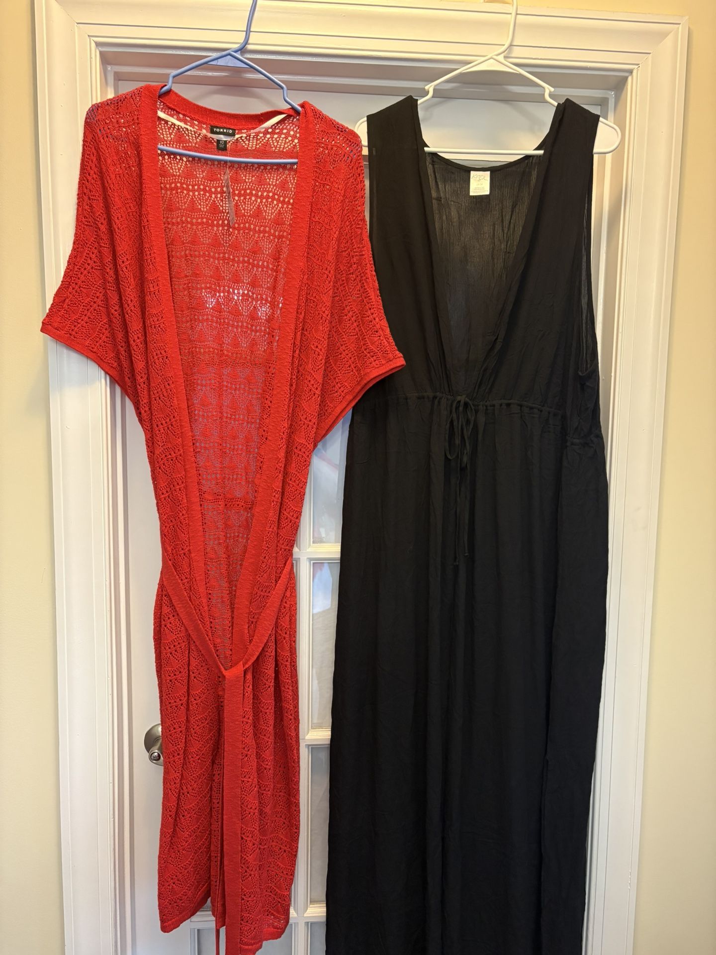 Two Long 1X/2X/3X Cardigans