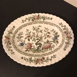 Antique 12 1/2” English Staffordshire Kashmir Serving Plate J&G Meakim England