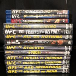 UFC Fight DVDs & Blu-ray’s 