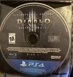 Diablo 3 Reaper of Souls ps4 Disc only , playable