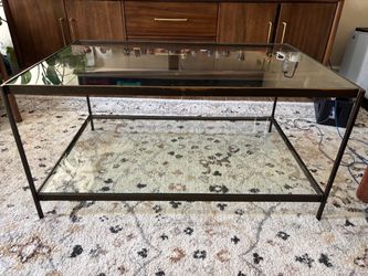 Glass coffee table