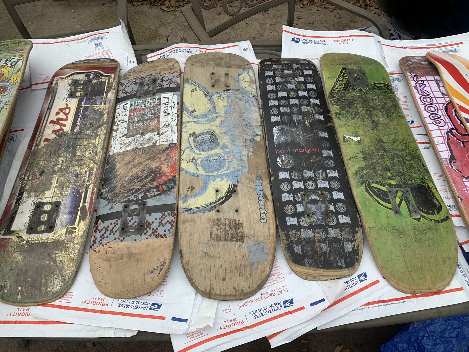 Used Skateboard Decks For Art Projects Or Cheap Riders