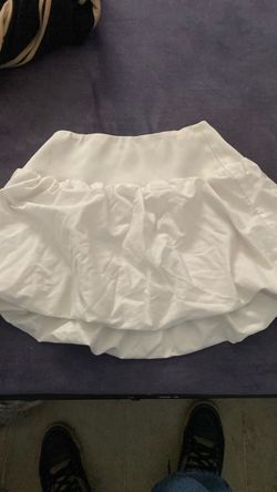 White fluffy skirt